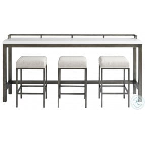 Curated Essence Meringue 4 Piece Counter Height Dining Set