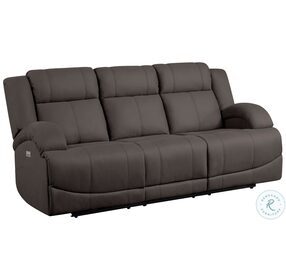 Camryn Chocolate Power Double Reclining Living Room Set