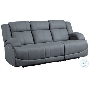 Camryn Graphite Blue Power Double Reclining Living Room Set