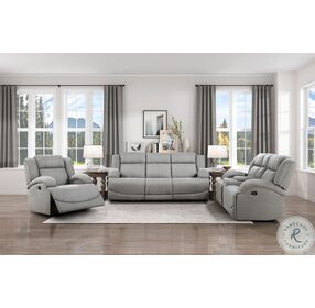 Camryn Gray Double Reclining Console Loveseat