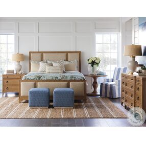 Newport Sandstone Crystal Cove Queen Upholstered Panel Bed By Barclay Butera