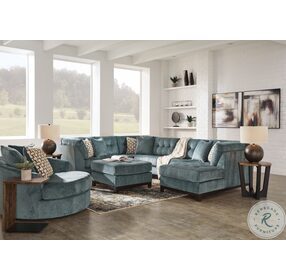 Laylabrook Teal Swivel Accent Chair