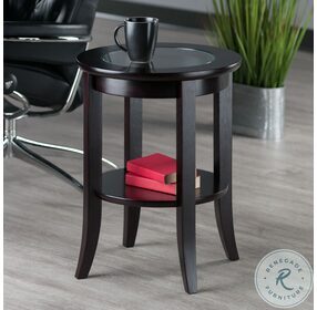 Genoa Glass Inset End Table