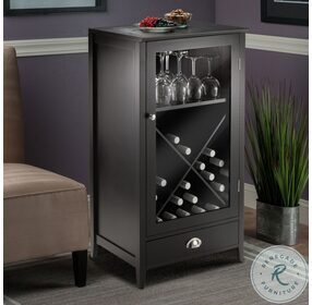 Bordeaux Espresso Modular X-Wine Cabinet