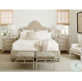 Malibu Ivory Taupe And Dune Zuma Queen Upholstered Panel Bed By Barclay Butera