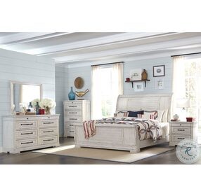 Coming Home Chalk Retreat King Sleigh Bed