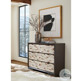 Park City Ivory And Chestnut Brown Juniper Hall Chest