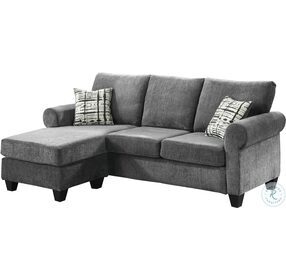 Desboro Gray Reversible Sofa Chaise Sectional