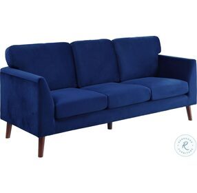 Tolley Blue Velvet Living Room Set
