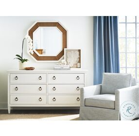 Laguna Linen White Hobie Double Dresser by Barclay Butera