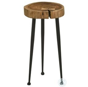 Keith Natural And Black Side Table