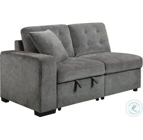 Logansport Gray Sectional with Pull out Bed