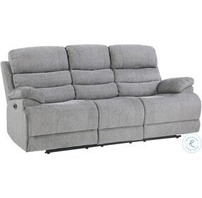 Sherbrook Gray Power Double Reclining Living Room Set With Power Headrests