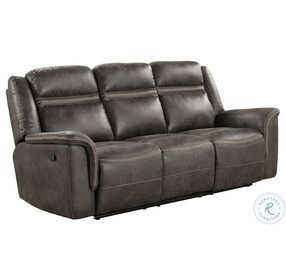 Boise Brown Double Reclining Living Room Set With Drop Down Cup Holders