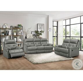 Lambent Gray Double Reclining Sofa