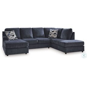 Albar Place Cobalt 2 Piece Sectional with RAF Chaise