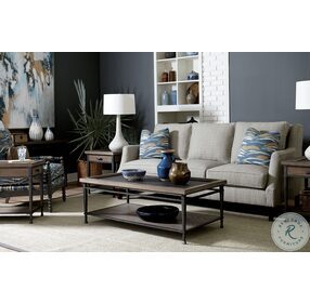 Austin Medium Brown And Dark Bronze Sofa Table