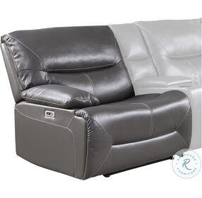 Dyersburg Gray RAF Power Reclining Chaise Sectional