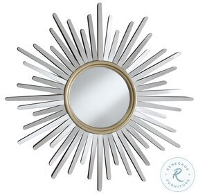 Beiwen Champagne And Silver Wall Mirror