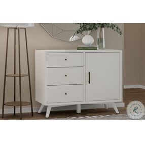 Flynn White Accent Cabinet
