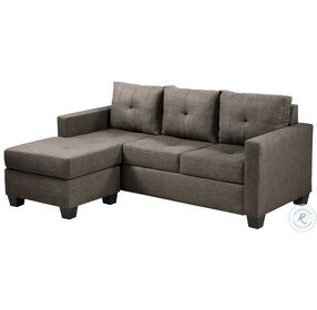 Phelps Brownish Gray Reversible Sofa Chaise