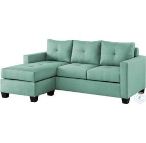 Phelps Teal Reversible Sofa Chaise