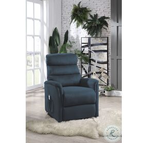 Miralina Blue Power Lift Chair With Massage And Heat