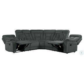 Rosnay Gray 3 Piece Reclining Sectional