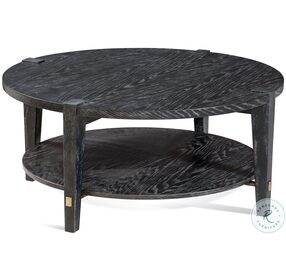 Whitfield Black Round Occasional Table Set