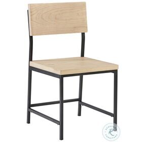 Sawyer Natural And Gunmetal Dining Chair