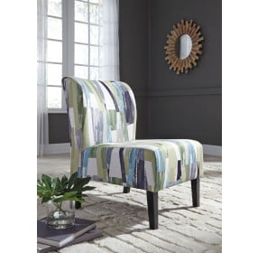 Triptis Green and Blue Accent Chair
