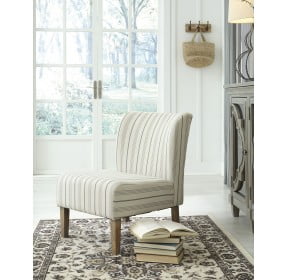 Triptis Cream and Blue Accent Chair