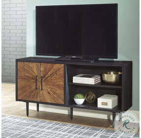 Shayland Black And Medium Brown Accent Cabinet