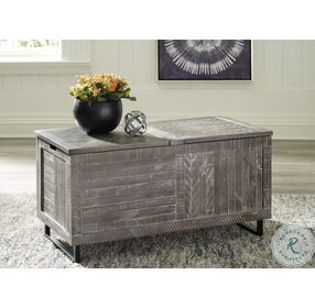Coltport Distressed Gray Storage Trunk