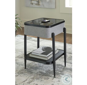 Jorvalee Black Accent Table