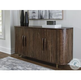 Amickly Dark Brown Accent Cabinet