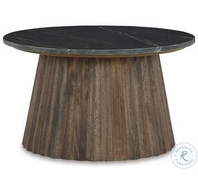 Ceilby Black And Warm Brown Accent Occasional Table Set
