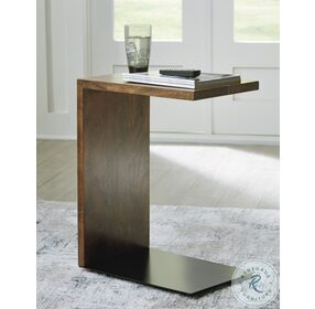 Wimshaw Medium Brown And Black Accent Table