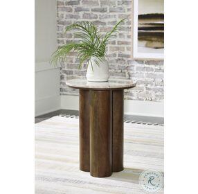 Henfield Beige And Warm Brown Accent Table