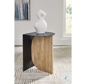 Ladgate Black And Natural Accent Table
