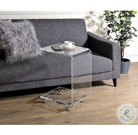 A620-29 Clear Acrylic Chairside Table