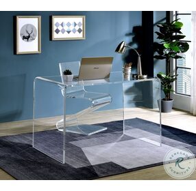 A621-72 Clear Acrylic Office Desk
