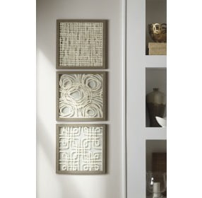 Odella Cream And Taupe Wall Decor Set of 3