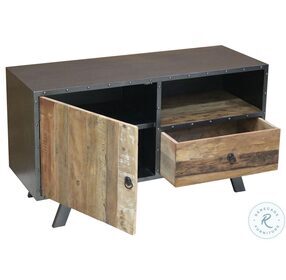 Outbound Granola And Iron TV Stand