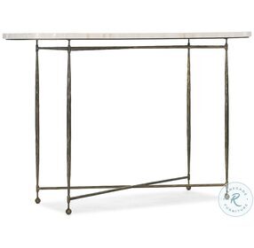 Commerce And Market Natural Bone And Bronze Console Table