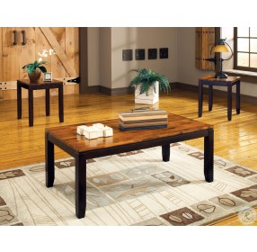 Abaco Two Tone Cordovan Cherry 3 Piece Occasional Table Set