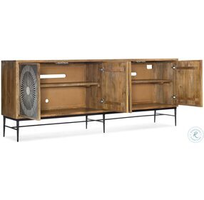 Commerce And Market Medium Natural Wood And Charcoal Giovanni TV Stand