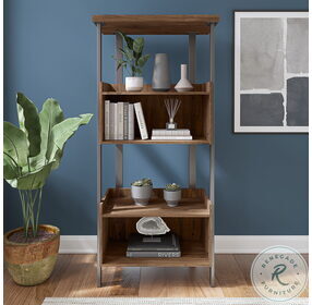 Architect Modern Walnut 4 Shelf Bookcase