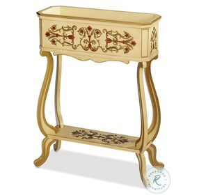 ACF-ACT-CLTW-109 White Planter Accent Table