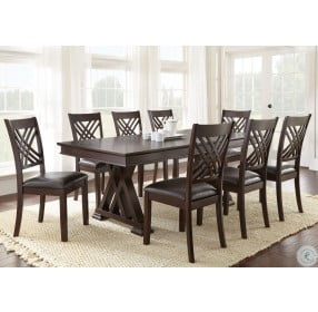 Adrian Espresso Cherry Extendable Dining Table
